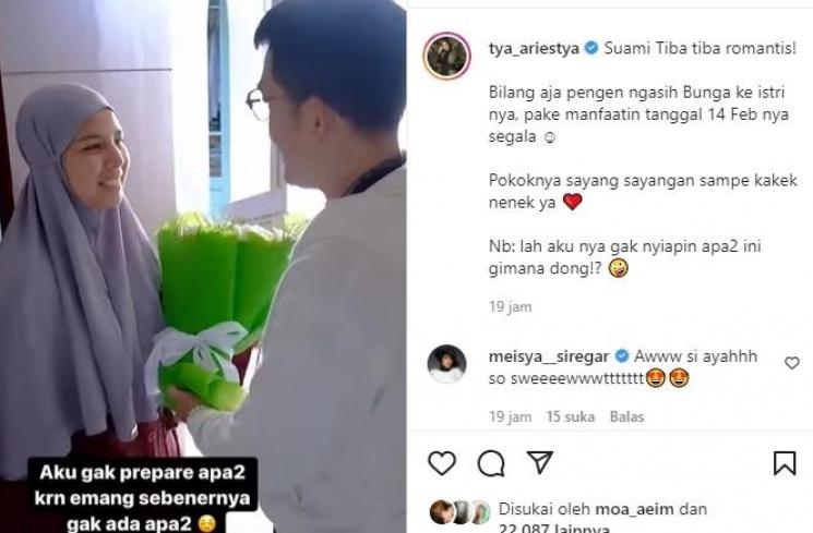 Potret Artis Rayakan Valentine (Instagram/@tya_ariestya)