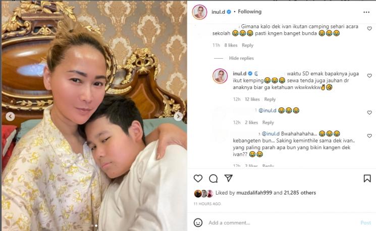 Inul Daratista dan Yusuf Ivander Damares. (Instagram/inul.d)