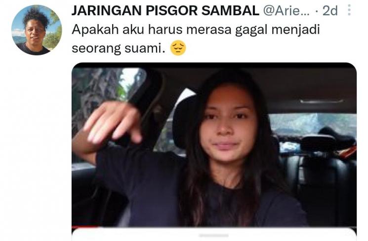 unggahan Arie Kriting (Twitter/@Arie_Kriting)