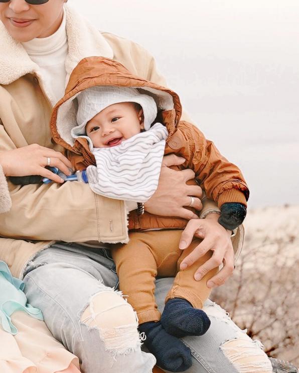 Potret Baby Shaka Anak Dinda Hauw dan Rey Mbayang. (Instagram/dindahw)