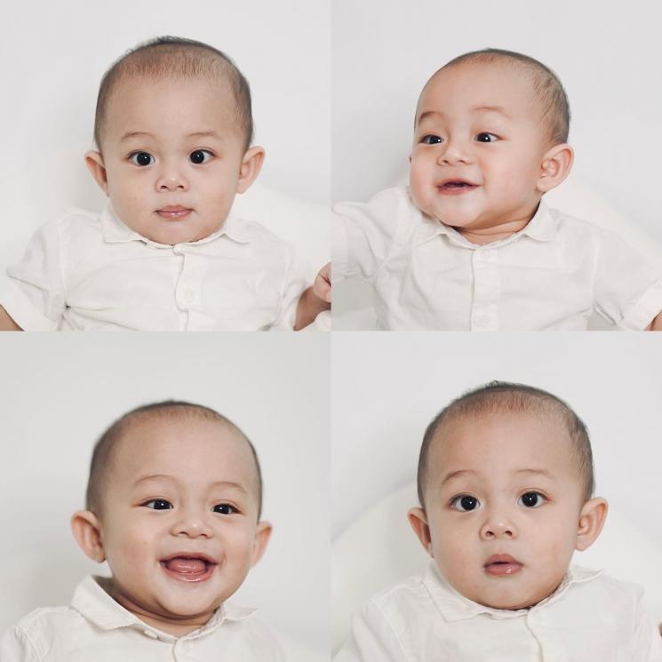 Potret Baby Shaka Anak Dinda Hauw dan Rey Mbayang. (Instagram/dindahw)
