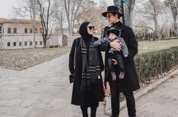 10 Potret Baby Shaka Anak Dinda Hauw dan Rey Mbayang, Bayi Fashionable Abis!