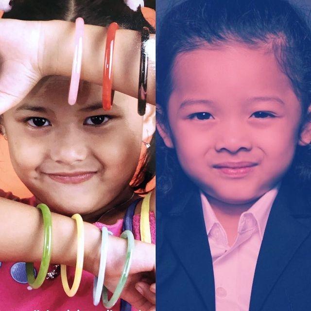 Potret Masa Kecil Aurel Hermansyah.(Instagram/@krisdayantilemos)