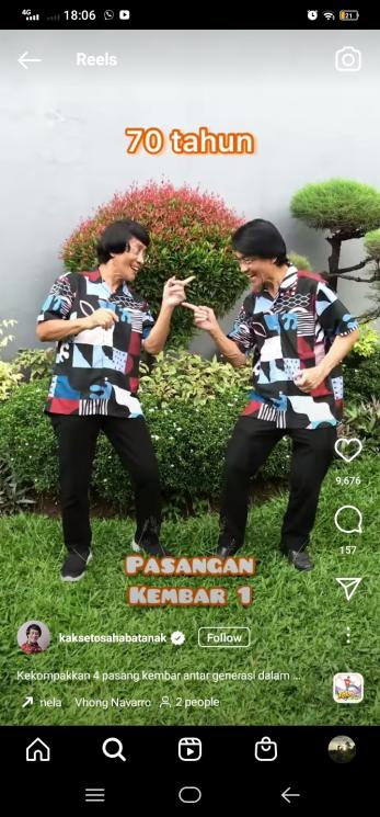 Potret Kompak Kak Seto dan Kembaran.(Instagram/@kaksetosahabatanak)