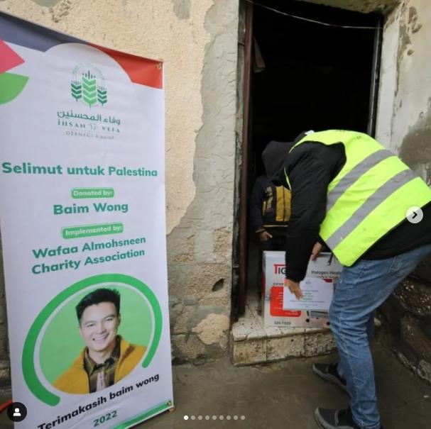 Baim Wong kirim bantuan untuk Palestina. (Instagram/baimwong)
