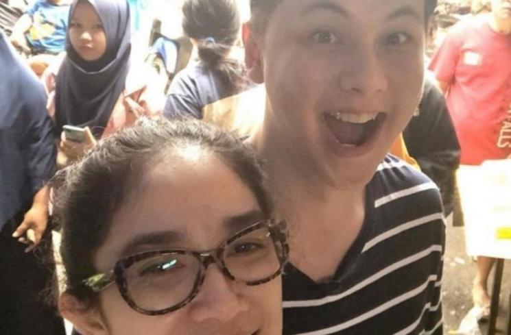 Pasangan artis belanja di pasar (Instagram/@ussypratama)