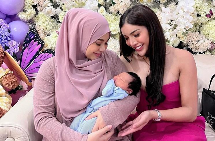 Millen Cyrus bertemu anak Aurel Hermansyah, Baby Ameena. (Instagram/@millencyrus)