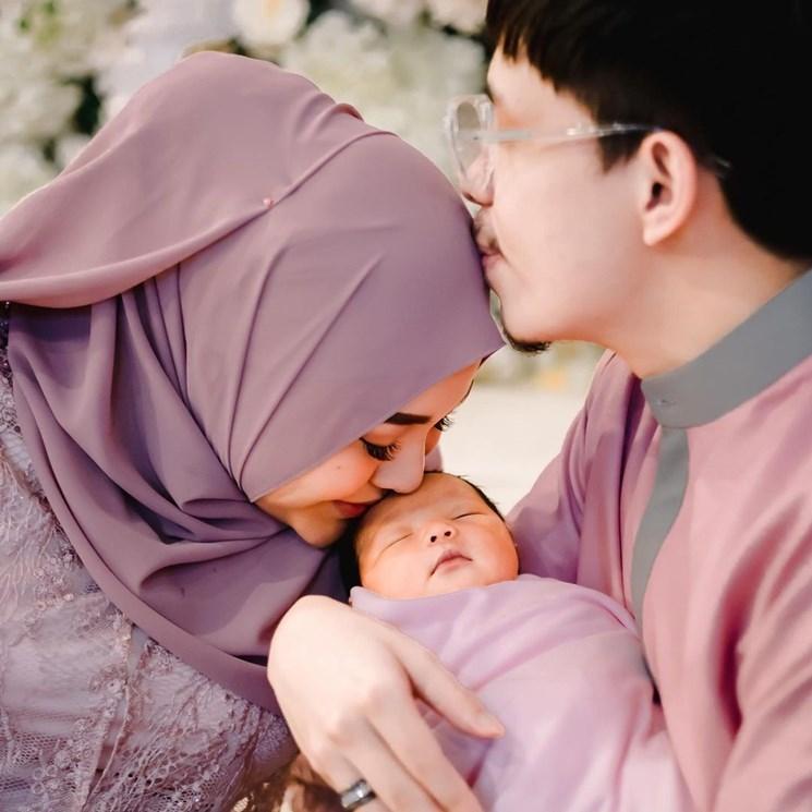 Aurel Hermansyah, Atta Halilintar, dan Baby Ameena. (Instagram/@attahalilintar)