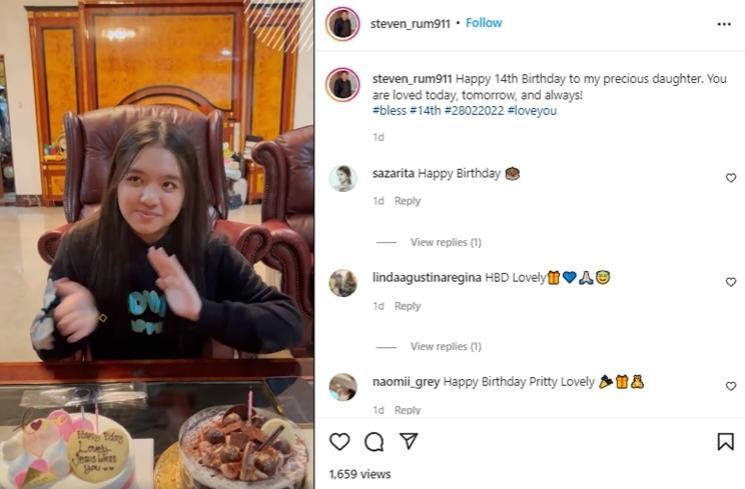 Potret Lovely Anak Angel Karamoy (instagram/@realangelkaramoy/@lovelyrum/@steven_rum911)