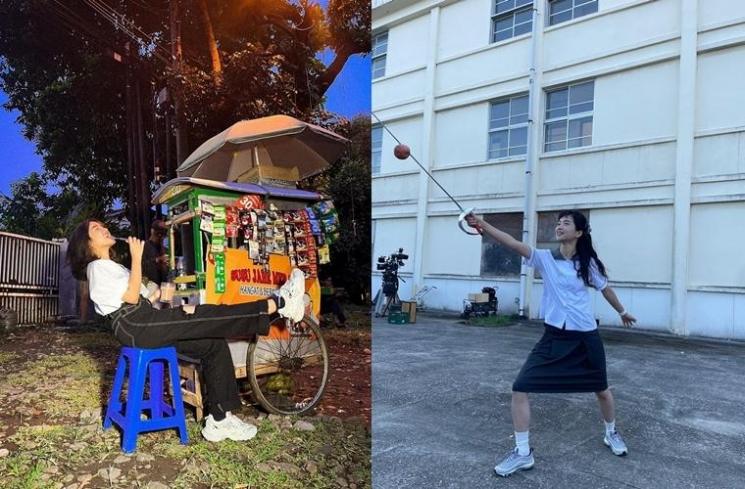 Adu gaya Fuji dan Kim Tae Ri (Instagram/@fuji_an/@kimtaeri_official)