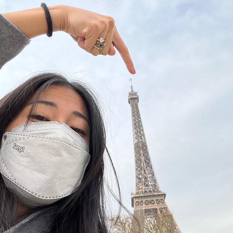 Potret Tyna Kanna di Paris. (Instagram/@tynadwijayanti)