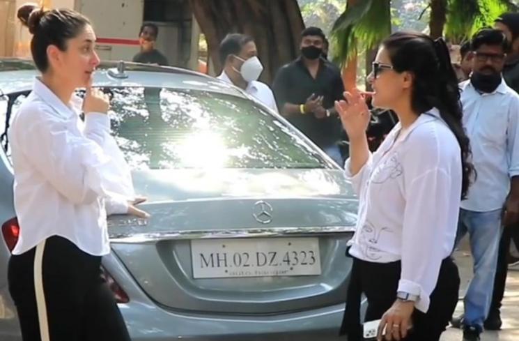 Momen Kajol dan Kareena Kapoor Bertemu di Jalan. (Istagram/@viralbhayani)