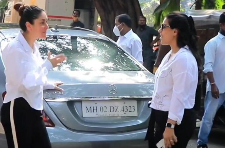 Momen Kajol dan Kareena Kapoor Bertemu di Jalan. (Istagram/@viralbhayani)