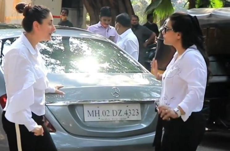 Momen Kajol dan Kareena Kapoor Bertemu di Jalan. (Istagram/@viralbhayani)