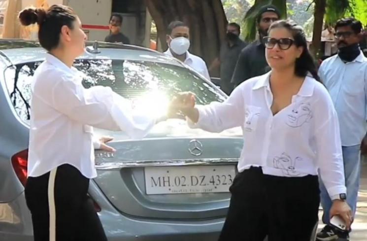 Momen Kajol dan Kareena Kapoor Bertemu di Jalan. (Istagram/@viralbhayani)