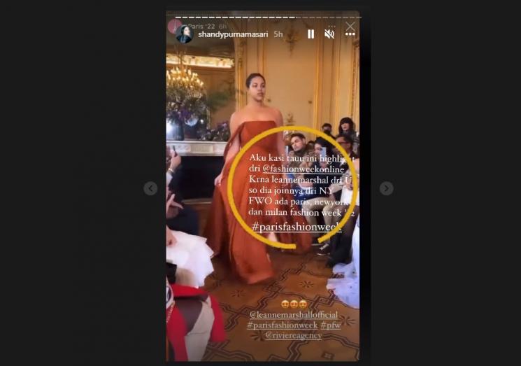 MS Glow Jawab Tudingan soal Paris Fashion Week. (Instagram/shandypurnamasari)