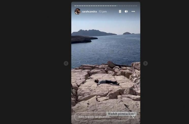 Potret Eross Candra ke Prancis (Instagram/@sarahcandra)
