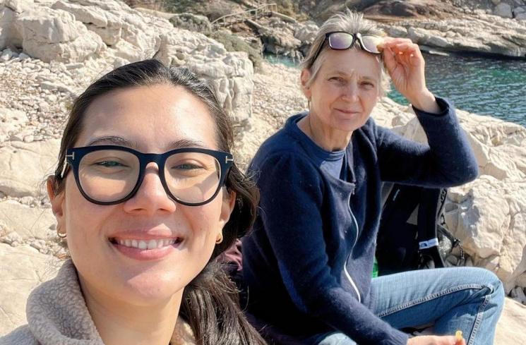 Potret Eross Candra ke Prancis (Instagram/@sarahcandra)