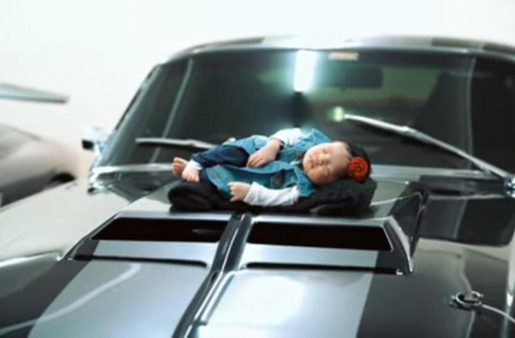 Pemotretan Baby Ameena. (Instagram/attahalilintar)