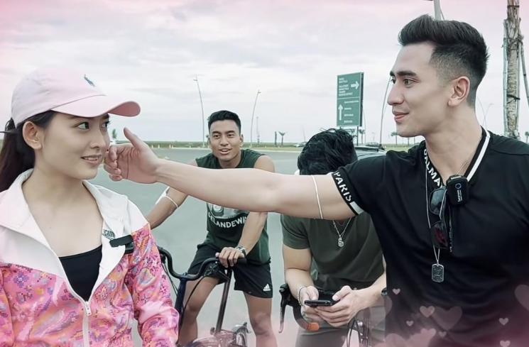 Momen Natasha Wilona dan Verrel Bramasta Sepedaan Bareng.(YouTube/VRL Bramasta)
