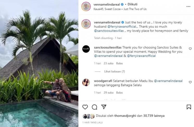 Bulan Madu Venna Melinda dan Ferry Irawan (Instagram/@vennamelindareal)