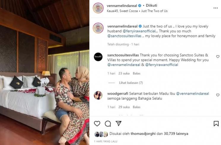 Bulan Madu Venna Melinda dan Ferry Irawan (Instagram/@vennamelindareal)