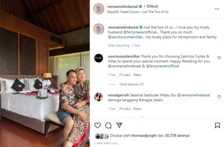 Bulan Madu Venna Melinda dan Ferry Irawan (Instagram/@vennamelindareal)