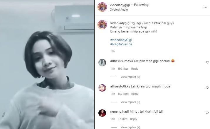 Cewek mirip Nagita Slavina. (Instagram/@videoladygigi)
