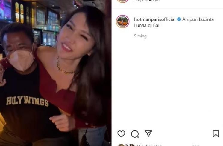 Potret Hotman Paris bareng artis cantik (Instagram/@hotmanparisofficial)