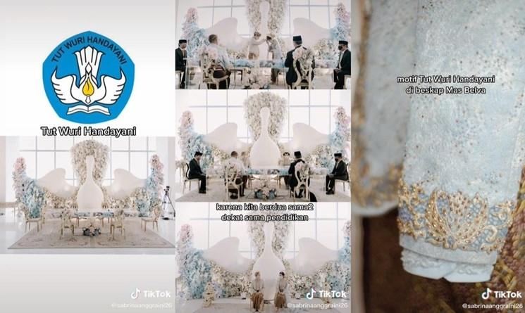 Tema akad nikah Belva Devara. (TikTok/@sabrinaanggraini26)