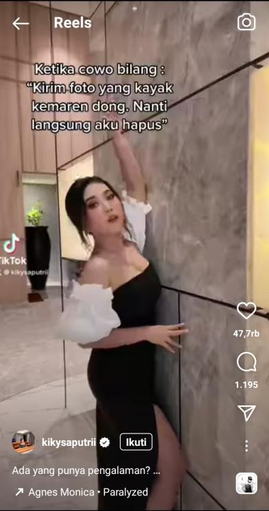 Potret Terbaru Kiky Saputri. (Instagram/kikysaputrii)