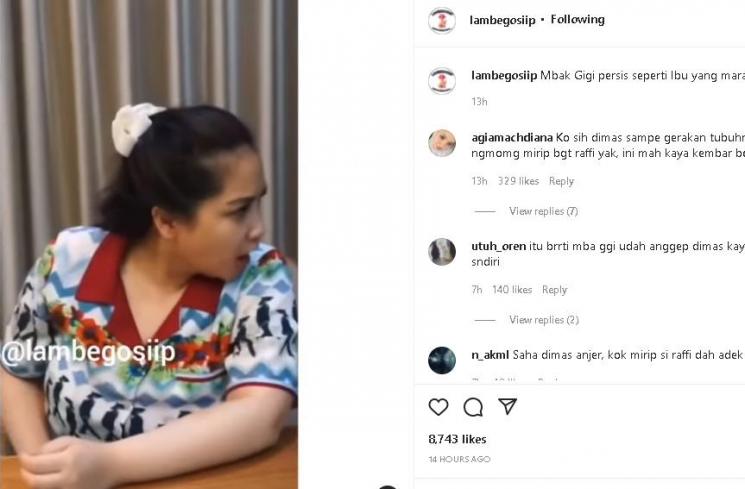 Nagita Slavina marahi Dimas Ahmad (instagram.com/@lambegosiip)