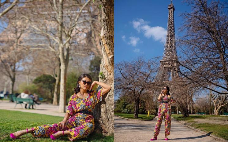 Sarwendah pakai daster di Paris (Instagram/@sarwendah29)