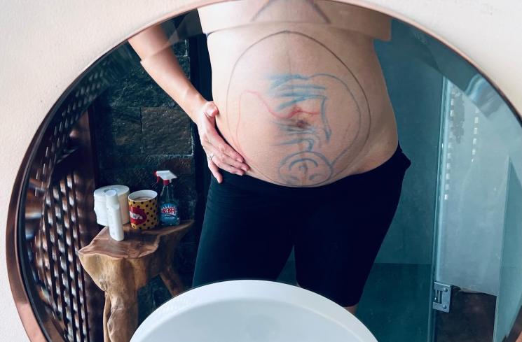 Baby Bump Jessica Iskandar. (Instagram/@inijedar)