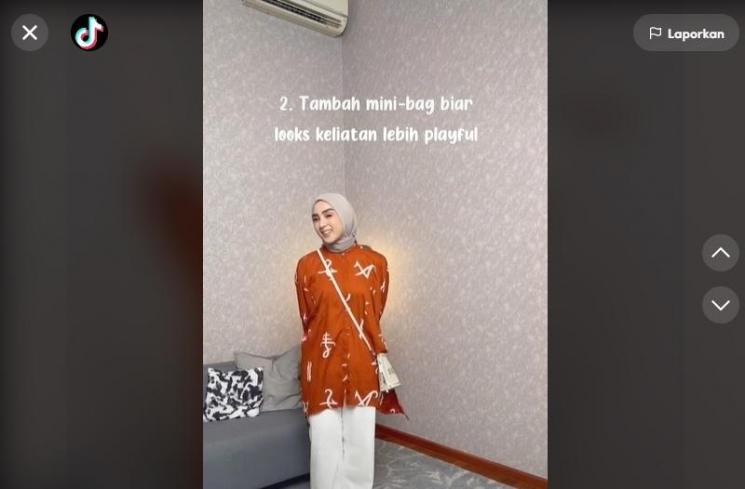 Gaya Dinan Fajrina TikTokan (TikTok/@dinanfajrina)