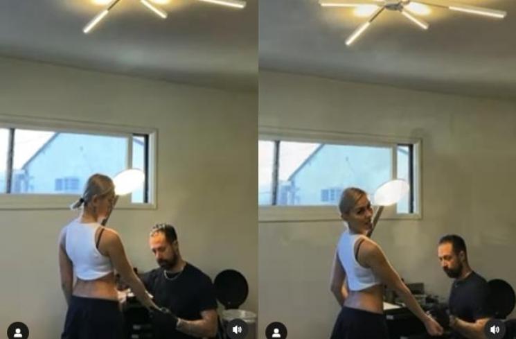 Momen Agnez Mo Pasang Tato Baru (Instagram/@agnezmo)