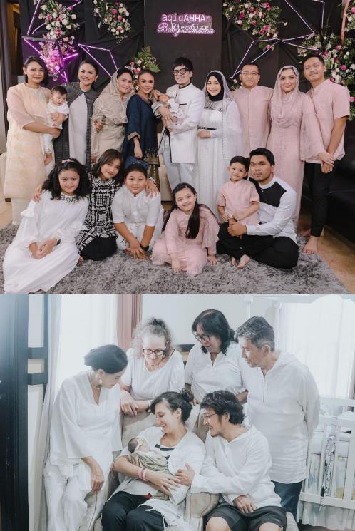 Adu Gaya Potret Newborn Baby Ameena dan Baby Djiwa (Instagram/@attahalilintar/@dimsanggara)