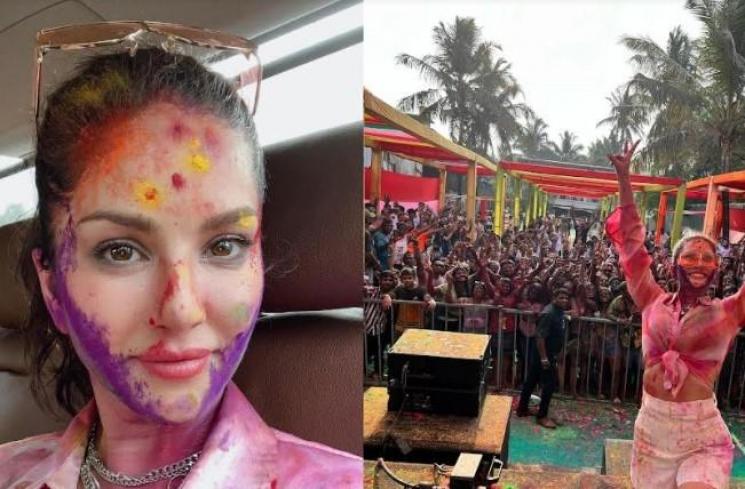 Potret Artis Bollywood Rayakan Festival Holi (Instagram/@sunnyleone)
