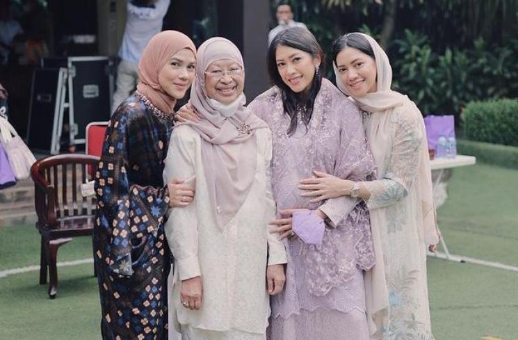 Momen Pengajian 4 Bulanan Aliya Rajasa. (Instagram/ruby_26)
