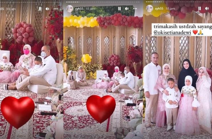 Momen Tasyakuran 4 Bulan Kehamilan Aisyahrani (Instagram/@syh55)