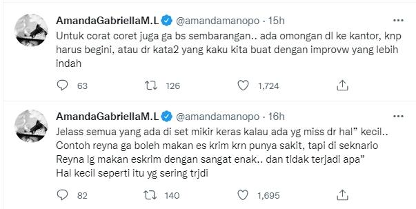 Amanda Manopo. (Twitter/AmandaGabriellaM.L)