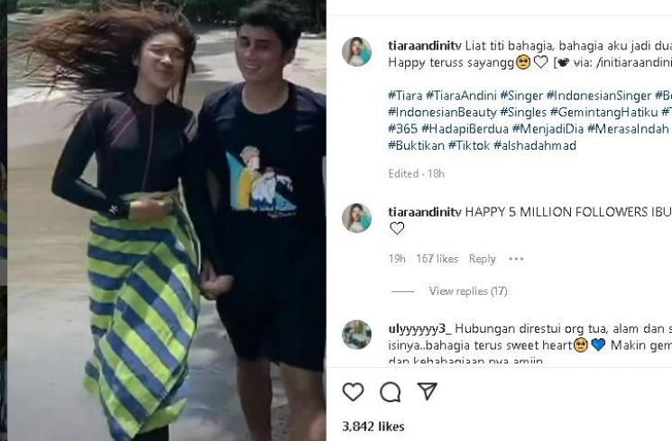 Tiara Andini dan Alshad Ahmad (instagram)