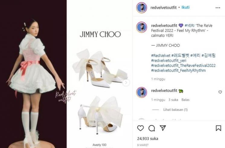 Harga Fashion Item Red Velvet di Feel My Rhythm (instagram/@redvelvetoutfit)