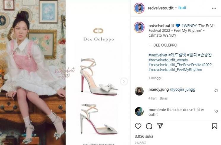 Harga Fashion Item Red Velvet di Feel My Rhythm (instagram/@redvelvetoutfit)
