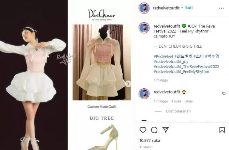 Harga Fashion Item Red Velvet di Feel My Rhythm (instagram/@redvelvetoutfit)
