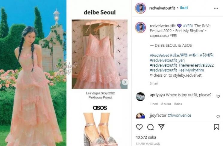 Harga Fashion Item Red Velvet di Feel My Rhythm (instagram/@redvelvetoutfit)