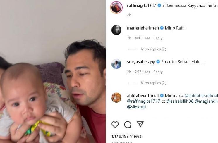 Raffi Ahmad, Nagita Slavina, dan Rayyanza Malik Ahmad