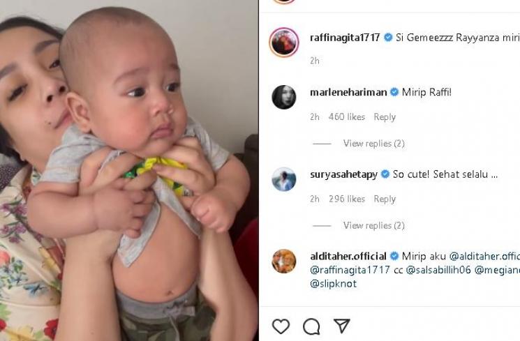 Raffi Ahmad, Nagita Slavina, dan Rayyanza Malik Ahmad