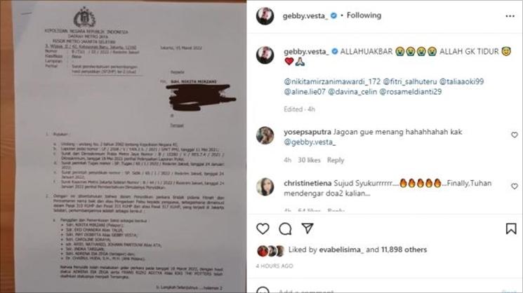 Fakta Kiki The Potters jadi tersangka. (Instagram/@gebby.vesta_)