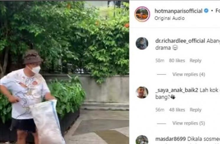 Potret penampilan Gembel Hotman Paris. (Instagram/@hotmanparisofficial)